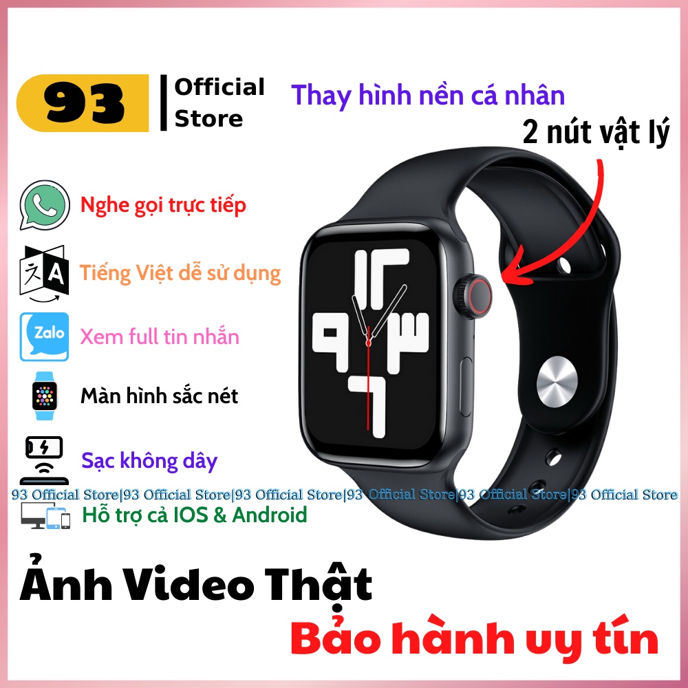 Đồng Hồ Thông Minh Hw22 Pro Premium Seri 7 Phiên Bản Mới Nhất 2022 Sạc Không Dây 2 Nút Vật Lý Màn Hình HD Cực Đẹp