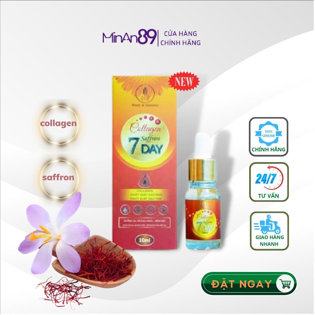 Huyết Thanh Truyền Trắng Serum Olic 7 Day - Saffron Dưỡng Da Trắng Sáng Làm Mờ Thâm Hết Nám, Tàn Nhang