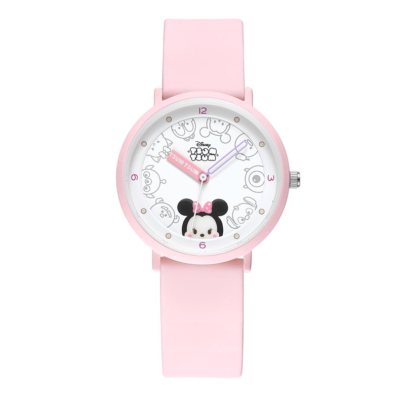 Đồng Hồ Đeo Tay Hoạt Hình Disney Dây Silicone Chống Nước Dành Cho Học Sinh Tuổi Teen