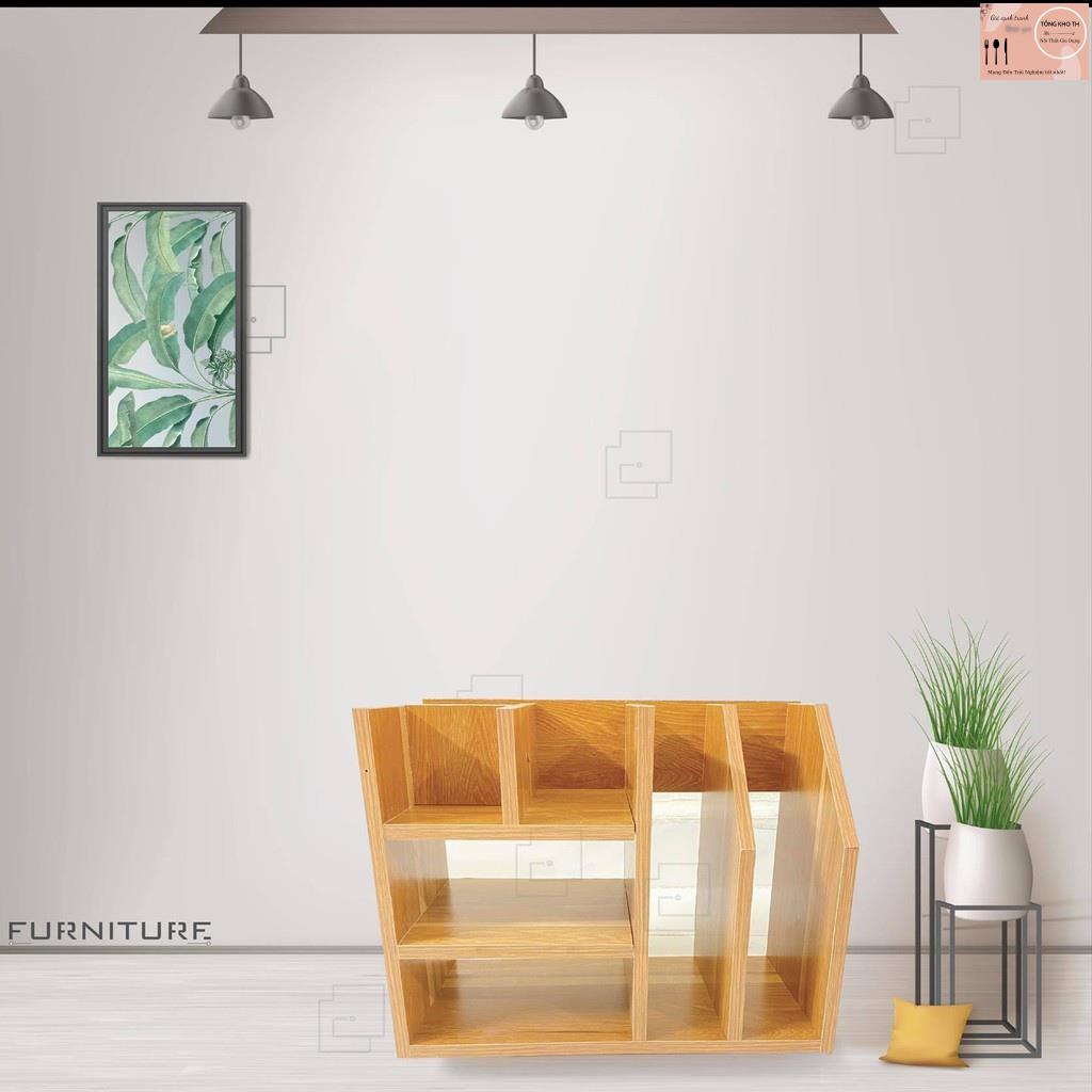 Giá Sách Để Bàn Đa Năng Nhiều Ngăn Lắp Ghép - KỆ SÁCH FREESHIP