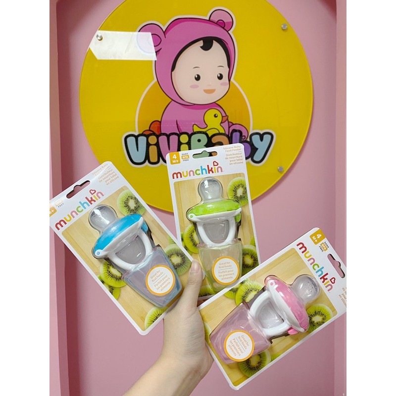 Túi nhai chống hóc ăn dặm có nắp Munchkin [Chính hãng]