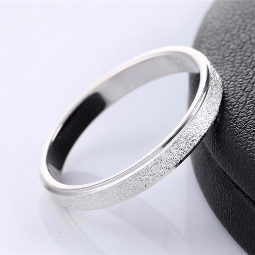 Nhẫn thời trang phun cát lóng lánh sang trọng - quà tặng ý nghĩa