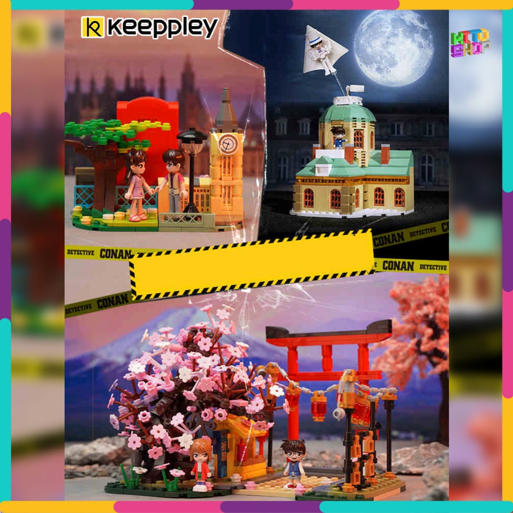 Đồ Chơi Xếp Hình Conan Keeppley K20705 Lắp Ráp Truyện Tranh Hoạt Hình Thám Tử Lừng Danh Tâm Sự Góc Phố