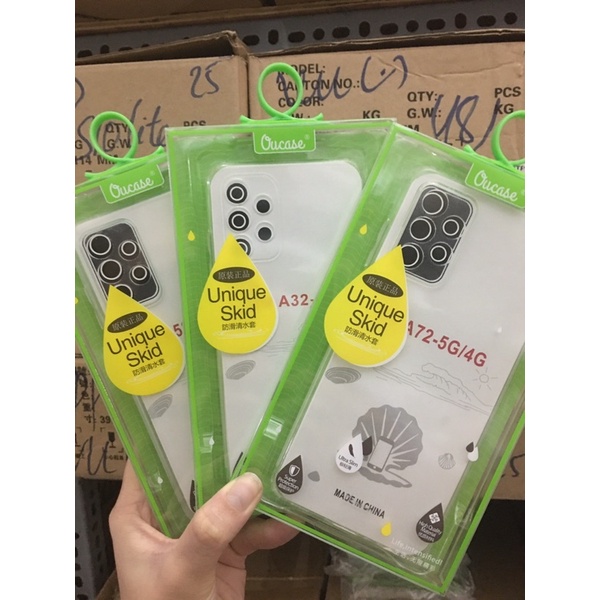 Ốp lưng dẻo trong suốt siêu mỏng OuCase VuCase A32/A52/A72/A13/A23/A33 không ố chống xước