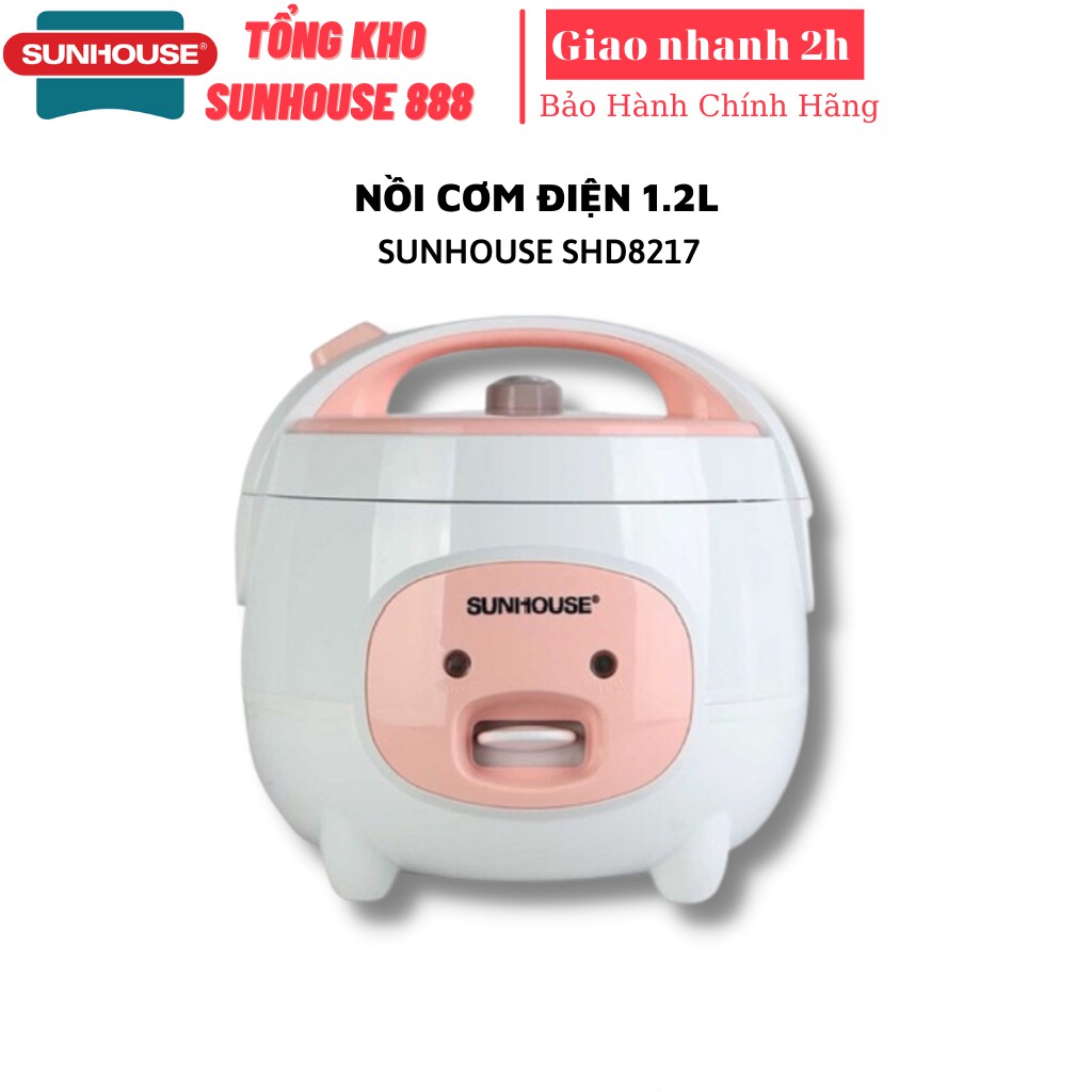 Nồi cơm điện 1,2L - 1,8L phủ chống dính Whitford SUNHOUSE SHD8217 - SHD8607 bảo hành chính hãng 12 tháng