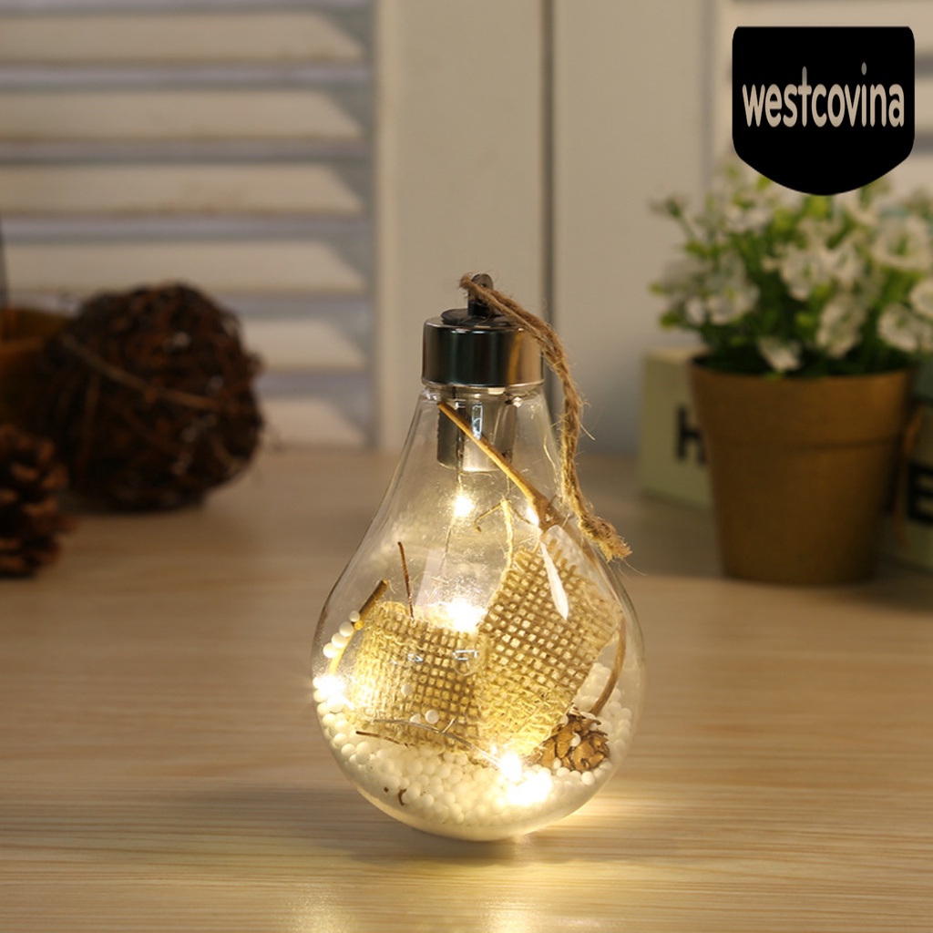 [Hot]☀ Đèn Ngủ Hình Quả Cầu Trong Suốt Chống Mòn Dùng Trang Trí Cây Thông Giáng Sinh