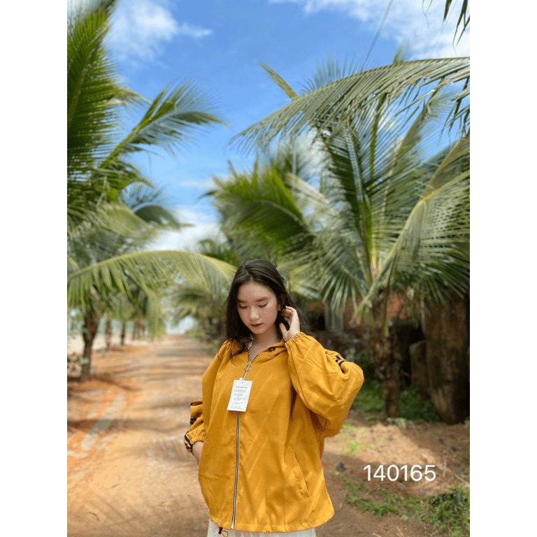 Áo Khoác Da Lộn Nữ 2 Lớp From Cánh Dơi Cực Xinh Phối Kẻ Sọc Tay dây kéo khóa tiện lợi TP [NewUnisex]