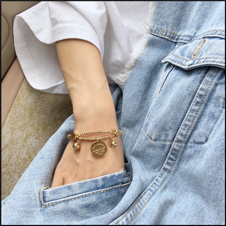 Vòng Đeo Tay Bằng Thép Titan Không Phai Thiết Kế Đơn Giản Thời Trang Cho Nữ | BigBuy360 - bigbuy360.vn