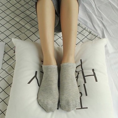 Tất Vớ Cổ Ngắn Chất Cotton Kháng Khuẩn Xuất Nhật Nhiều Màu