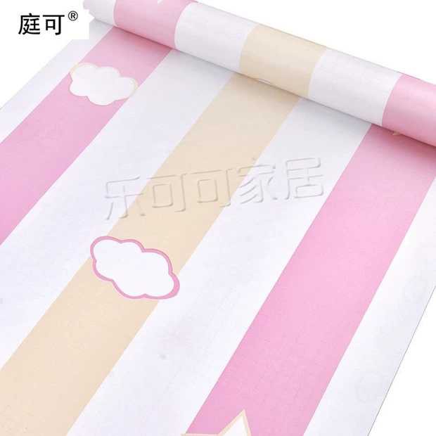 1 mét Decal giấy dán tường mây hồng khổ 45cm keo sẵn bóc dán