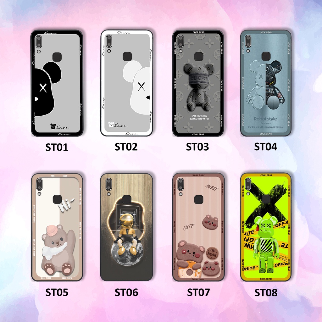 Ốp Vivo Y91 / Y91c / Y93 / Y95 in hình gấu bear, kaws, cute, đáng yêu, ốp lưng cao cấp chất lượng