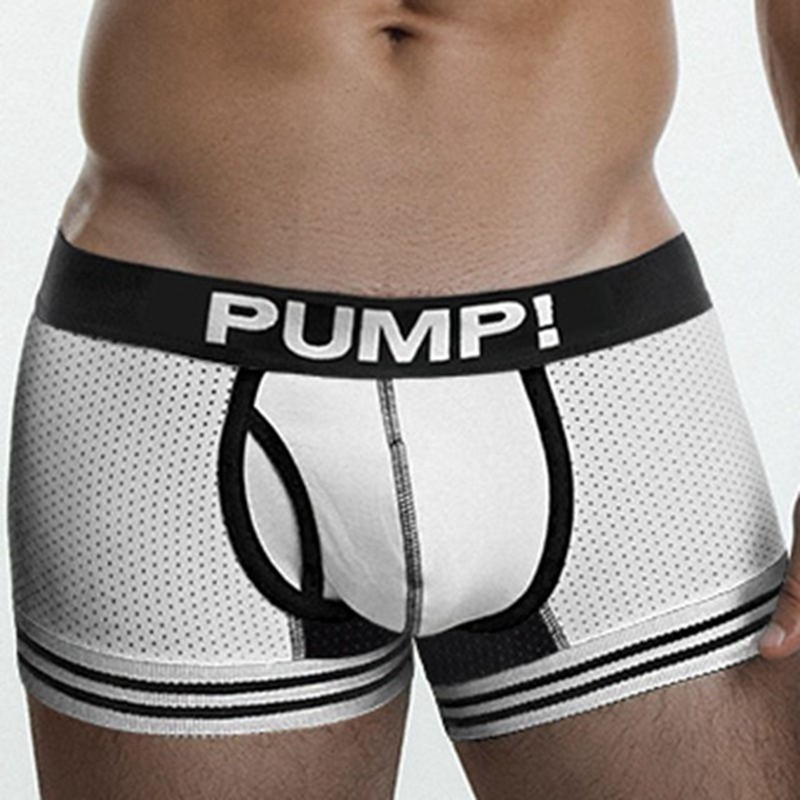 Quần lót boxer PUMP màu trơn quyến rũ thời trang cho nam