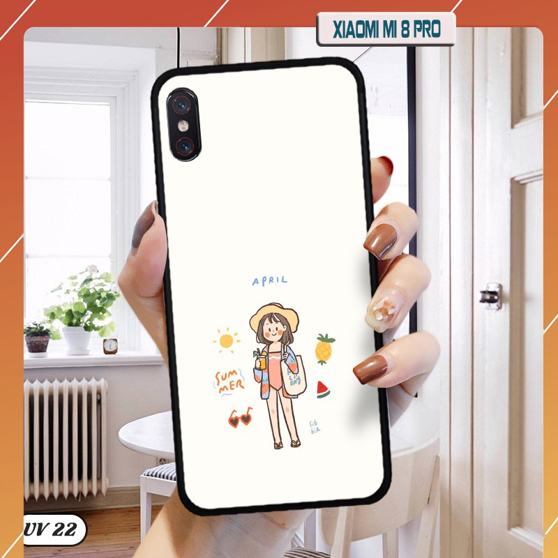 Ốp lưng Xiaomi Mi 8 Pro -lưng nhám , ngộ nghĩnh