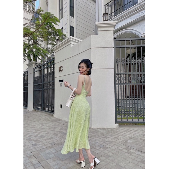Mixi Dress Đầm maxi thun 2 dây -thelaniclothing