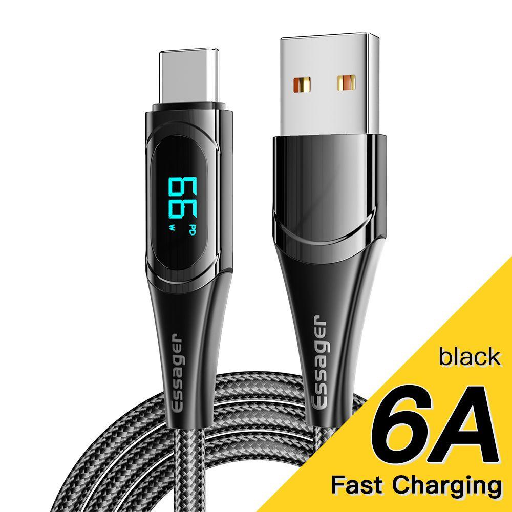 Dây Cáp Sạc Đồng Bộ Dữ Liệu Điện Thoại Di Động Đồng Bộ Dữ Liệu Màn Hình Kỹ Thuật Số Loại C Sang USB C Dành Cho Điện Thoại Di Động