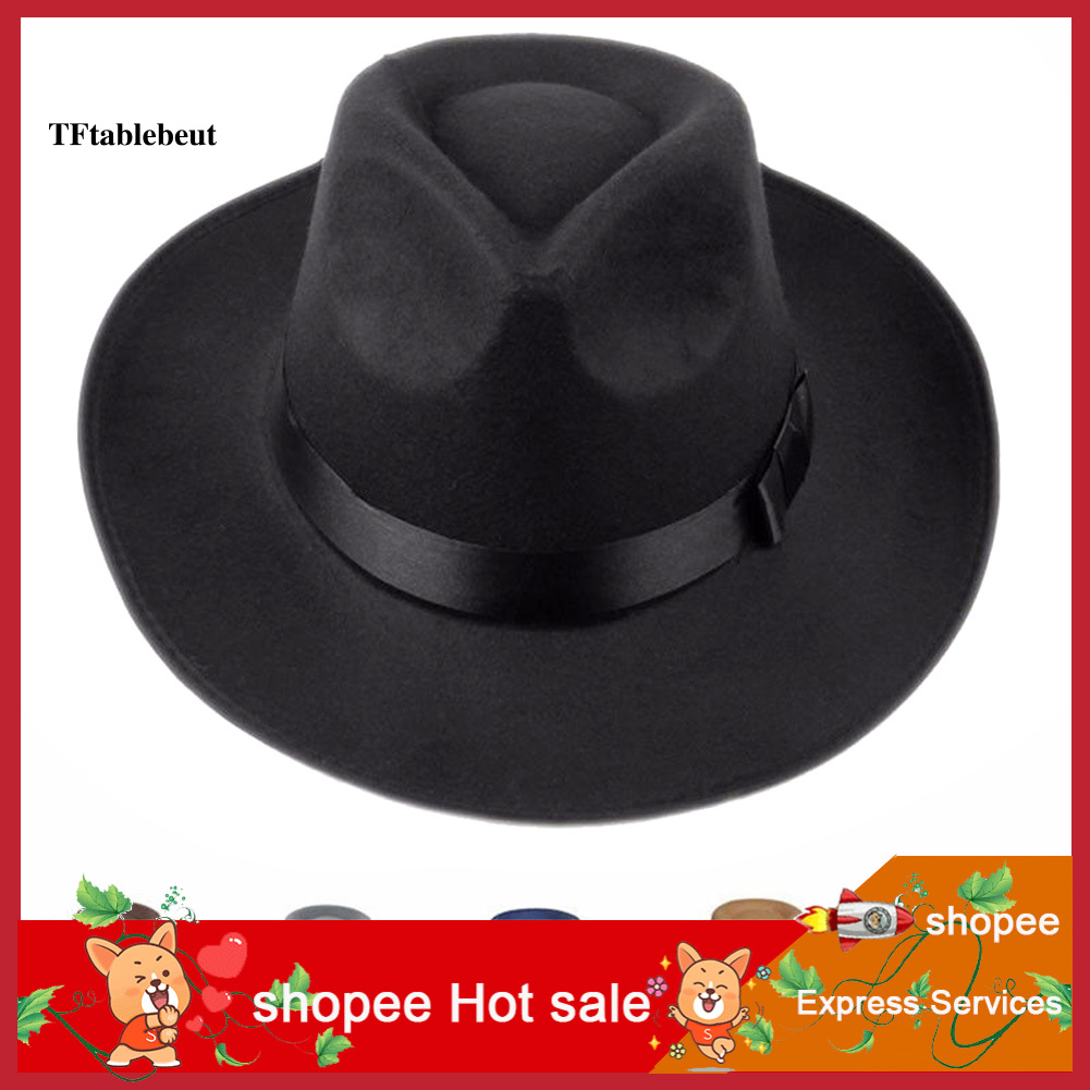 Mũ Fedora Panama Vành Rộng Chống Nắng Phong Cách Vintage Thời Trang Mùa Thu Cho Nam Và Nữ