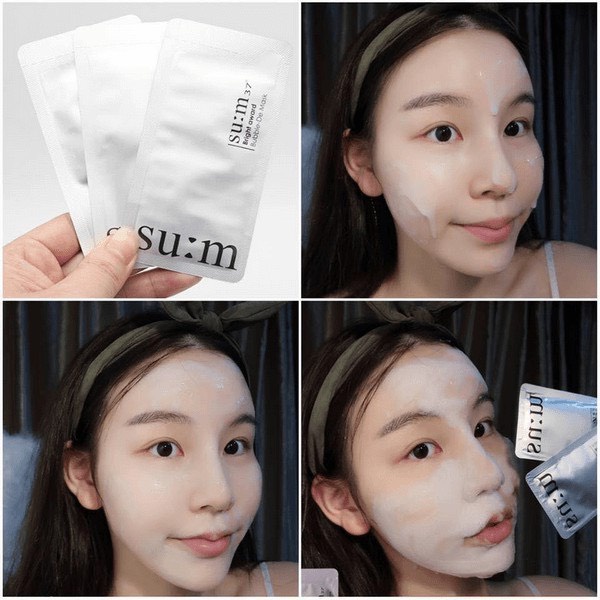 Mặt Nạ Sủi Bọt Thải Độc Trắng Da SUM: 37 Bubble-De Mask