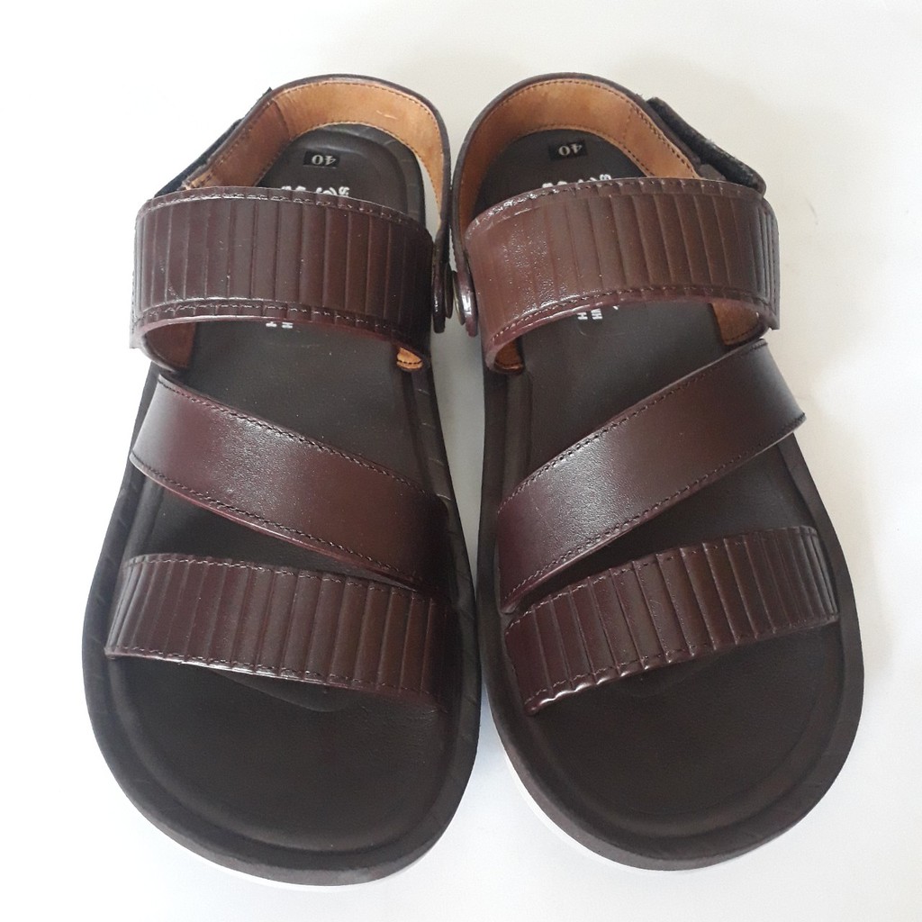 Giày SanDal Nam Da Bò Thật Cao Cấp HKT Shop SD416