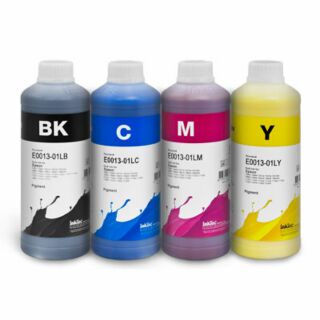 Mực Inktec Hàn Quốc 4 màu cơ bản chai 1lít (Đen Xanh Đỏ Vàng) dùng cho máy Epson, Canon 4 màu và 6 màu