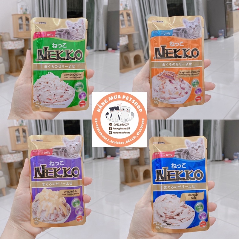 PATE NEKKO CHO MÈO 70g/ pate nekko kitten (vị ngẫu nhiên)