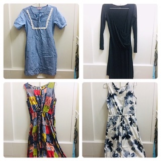 Đầm tiệc jean ngắn dài ngủ secondhand 2hand si