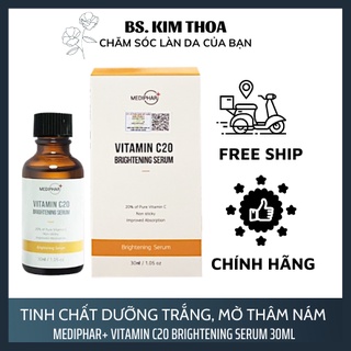 Tinh chất dưỡng trắng, mờ thâm nám Mediphar+ Vitamin C20 Brightening Serum 30ml