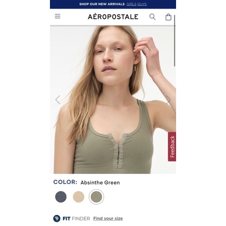 Áo croptop gài nút ôm body AE • Storenyy