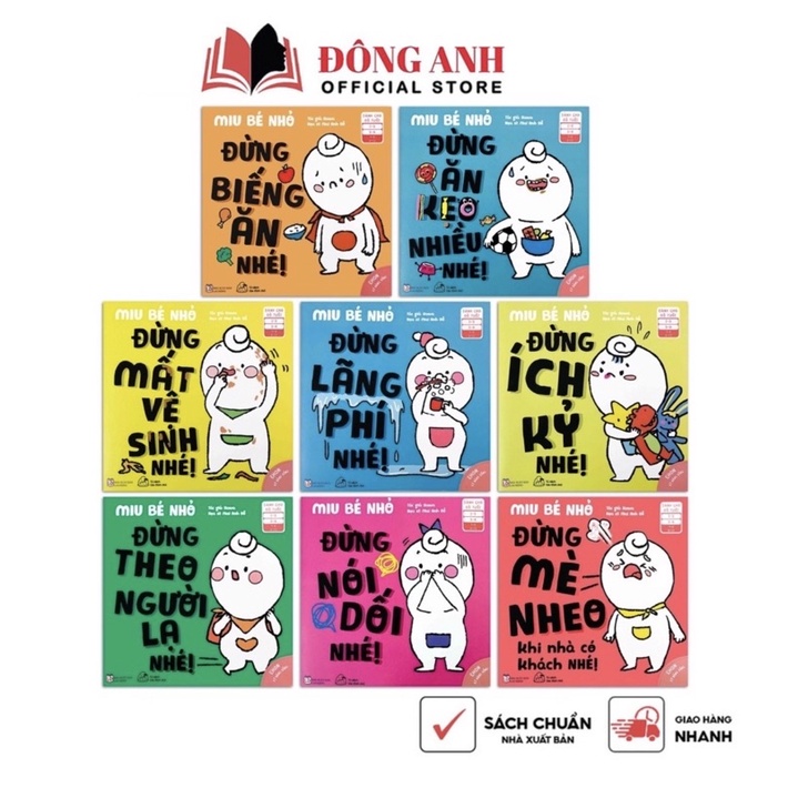 Sách - Bộ 8 cuốn Ehon Kỹ năng sống Miu Bé Nhỏ phần 2 - Dành cho trẻ từ 3 đến 6 tuổi