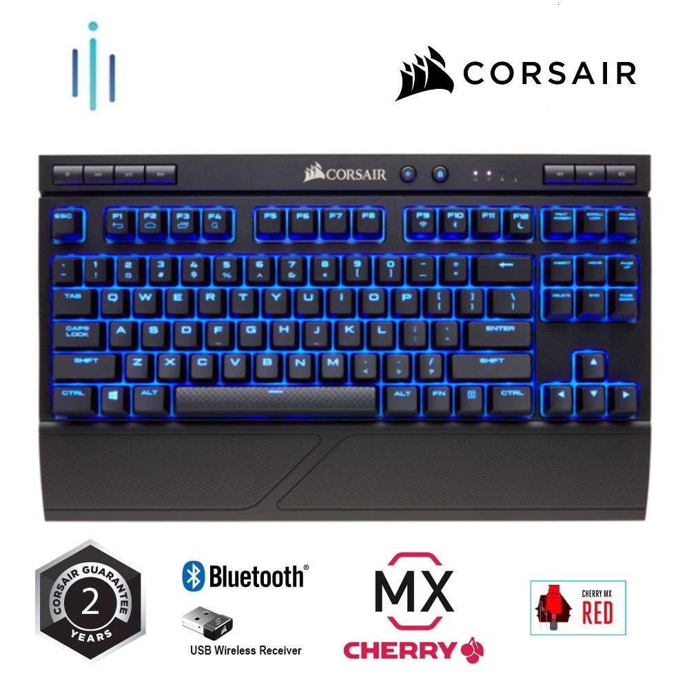 Bàn phím cơ CORSAIR K63 Wireless Mx Red CH-9145030-NA