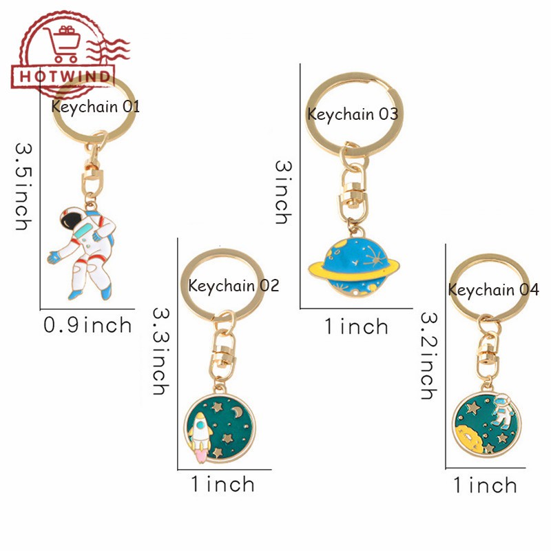 Móc khóa bằng kim loại hình dáng mô phỏng vũ trụ độc đáo