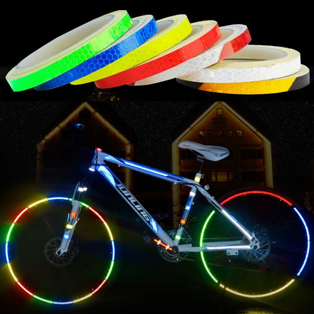 Miếng Dán Phản Quang Bằng PVC An Toàn Trang Trí Xe Đạp MTB