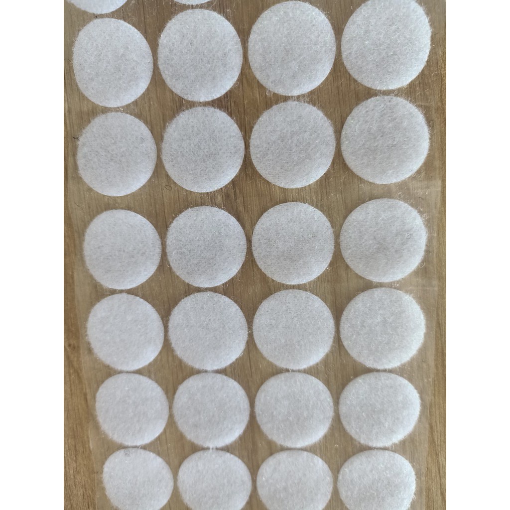 Băng dính gai tròn   velcro nhám, miếng dán xé có keo, 2 mặt, nguyên liệu handmade Pinky shop