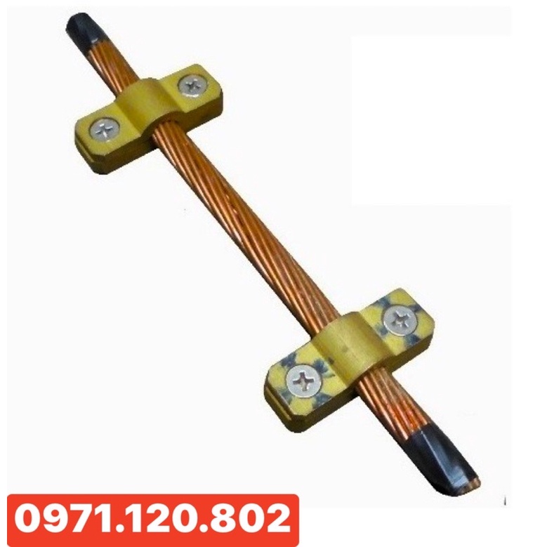 Kẹp định vị cáp thoát sét trên tường