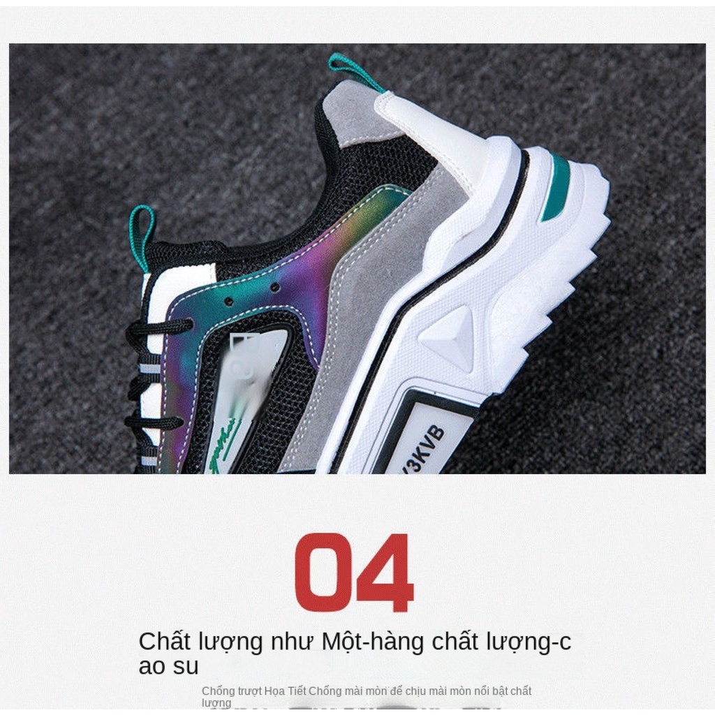 Giày Thể Thao Sneaker Nam  2022 màu đen Kiểu Dáng Thời Trang Trẻ Trung Chạy