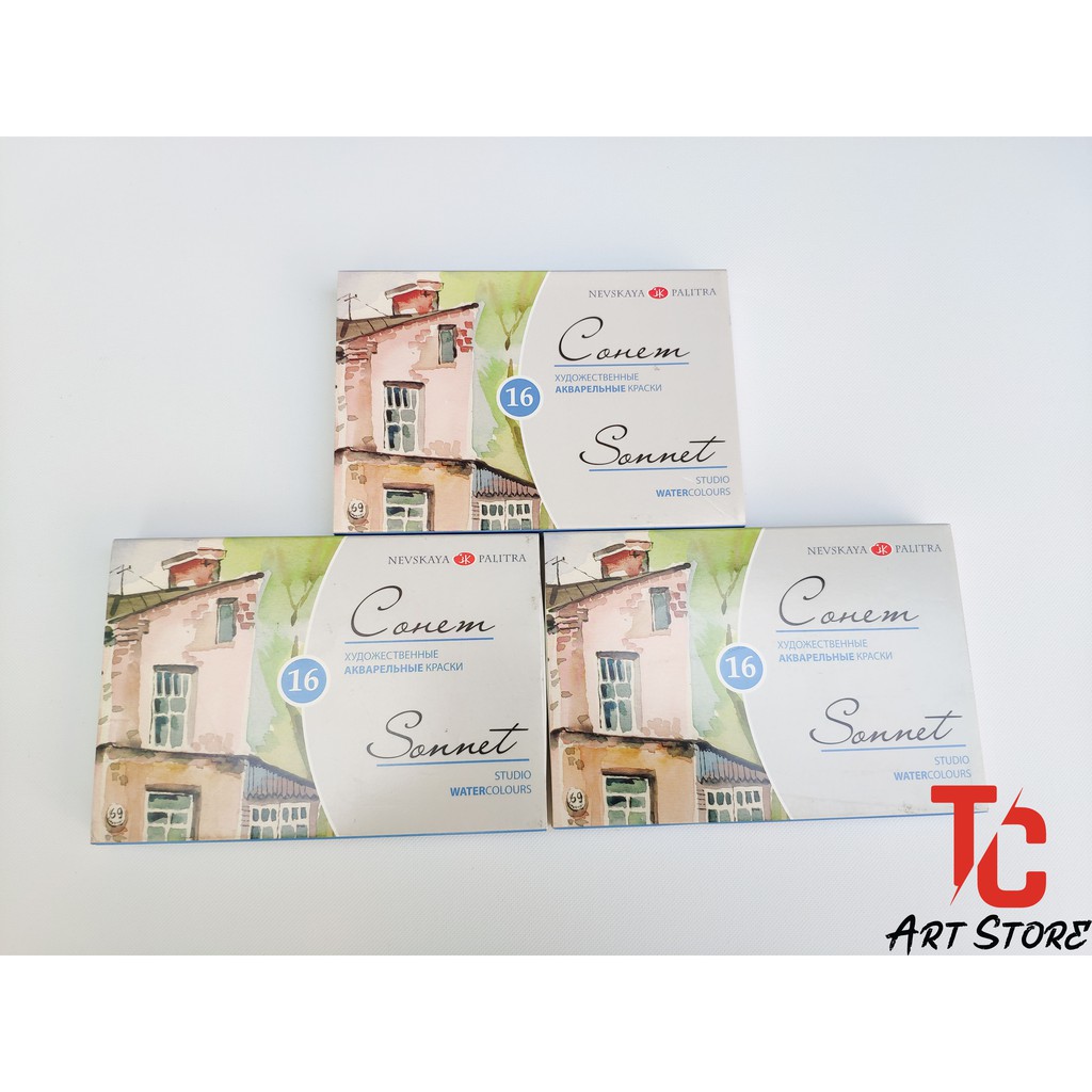 [TC Art Store] Màu nước nén Sonnet 16/24 màu