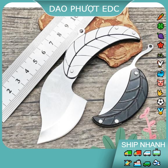 Dao Nhỏ Chiếc Lá - Treo Chùm Móc Khóa - Rọc Thùng -Cắt Băng Keo