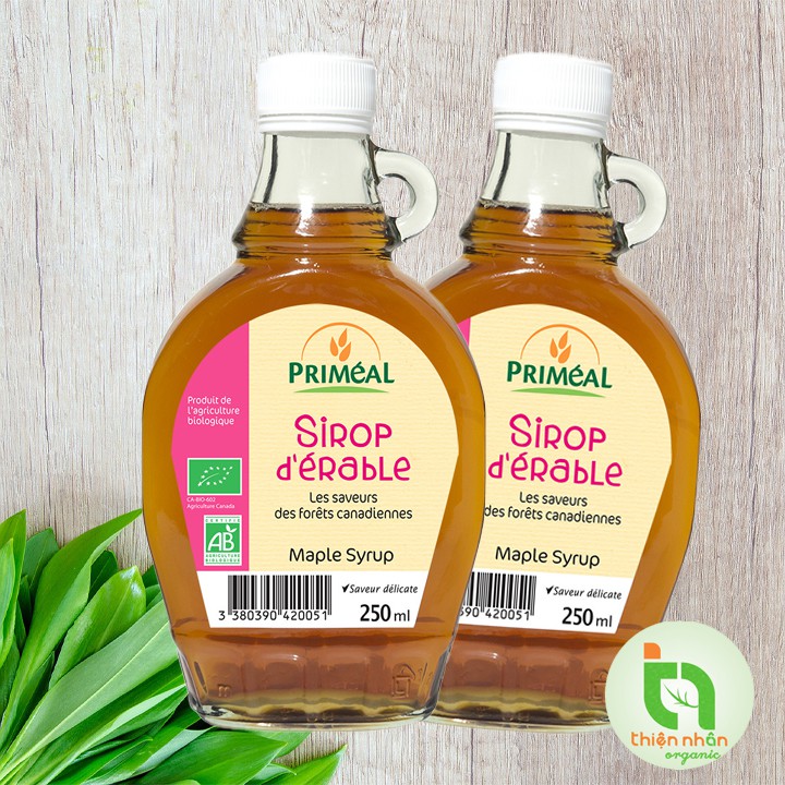 Siro cây phong hữu cơ Primeal 250ml Organic Maple syrup