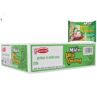 Thùng miến phú hương vị sườn heo thùng 24 gói