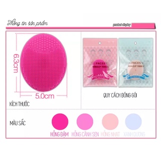 Miếng rửa mặt FACES silicon siêu mềm