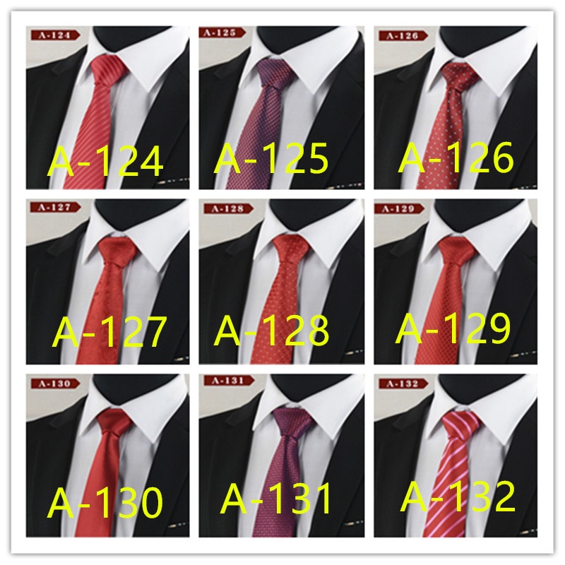 Cà Vạt 8cm Họa Tiết Chấm Bi / Sọc / Đỏ / Hồng Màu Sắc Dành Cho Nam