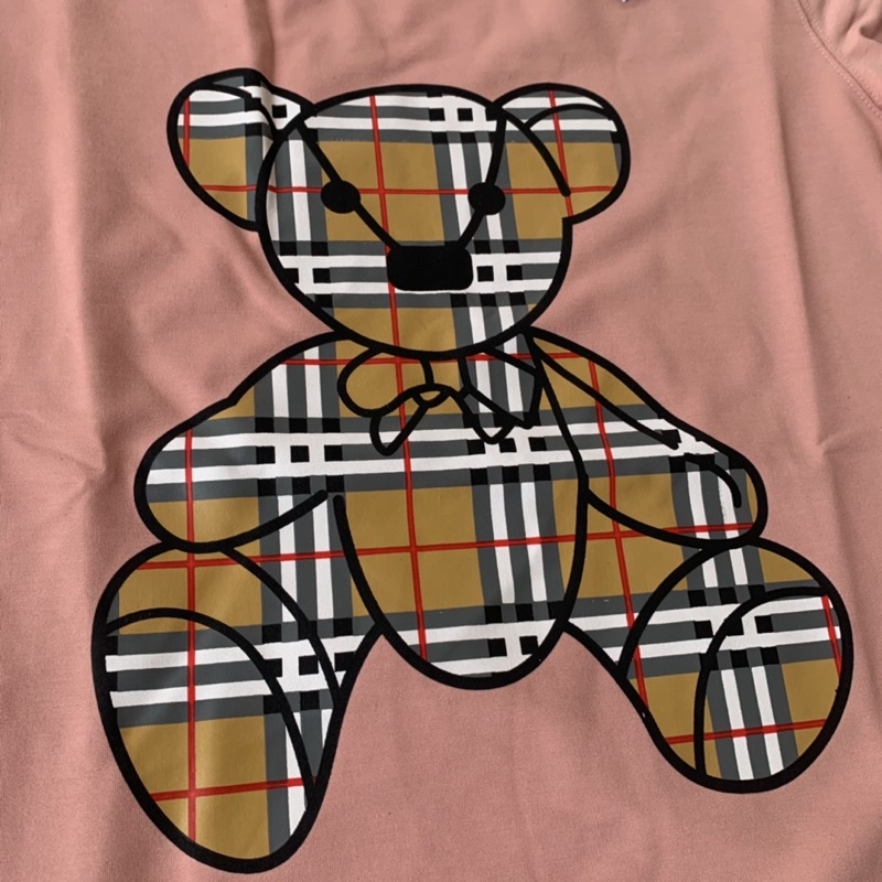 Áo nỉ đôi thu đông bbr in gấu kẻ sọc vàng | BigBuy360 - bigbuy360.vn