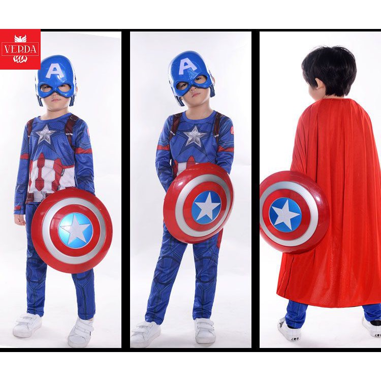 Khiên captain america âm thanh đèn ánh sáng siêu nhân bé cosplay khiêng spiderman spider man hulk trẻ em người nhện sắt