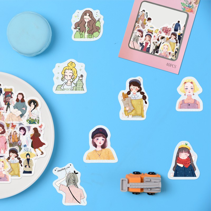 Túi 40 Miếng Dán Trang Trí Dễ Thương