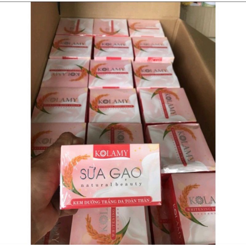 Kem Body Kolamy Sữa Gạo Dưỡng Trắng Da Chống Nắng Body Toàn Thân