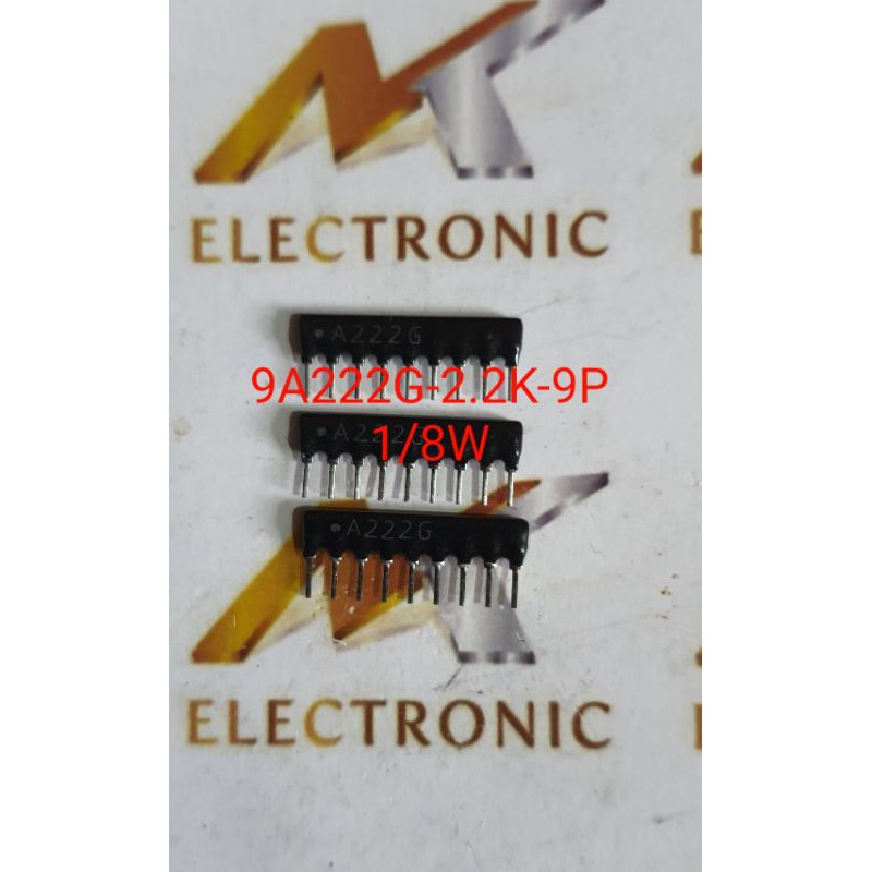 Trở 9A222G 9 chân loại 2.2K 9P 2K2 A222G 1/8W