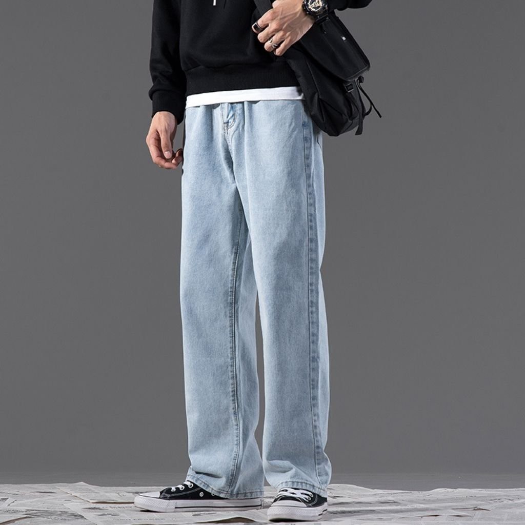 Quần jean Baggy nam chất bò ống rộng đen TILAA FASHION QJ02 | BigBuy360 - bigbuy360.vn