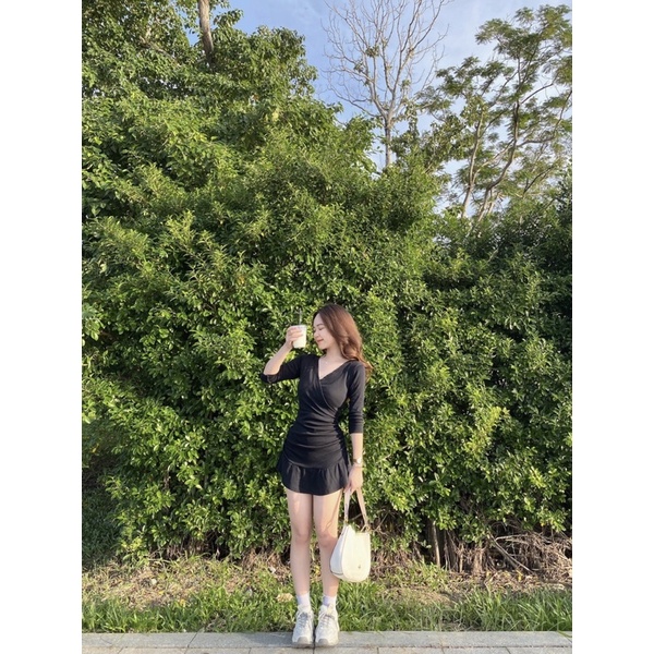 ANNA DRESS - Chất đầm dày dặn, co dãn tốt, ảnh thật của Sunshine