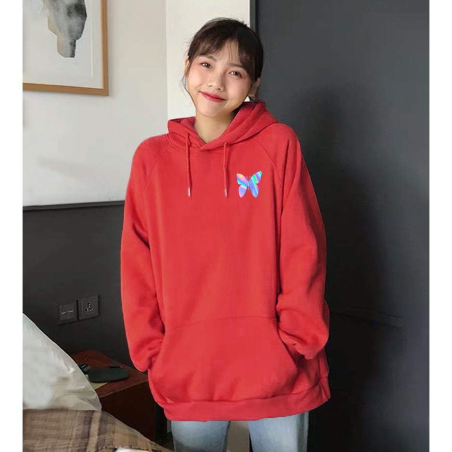 Aó khoác nỉ Hoodie phản quang Con bướm, Áo khoác nỉ nam nữ họa tiết ngực cá tính - PQ08KN | BigBuy360 - bigbuy360.vn