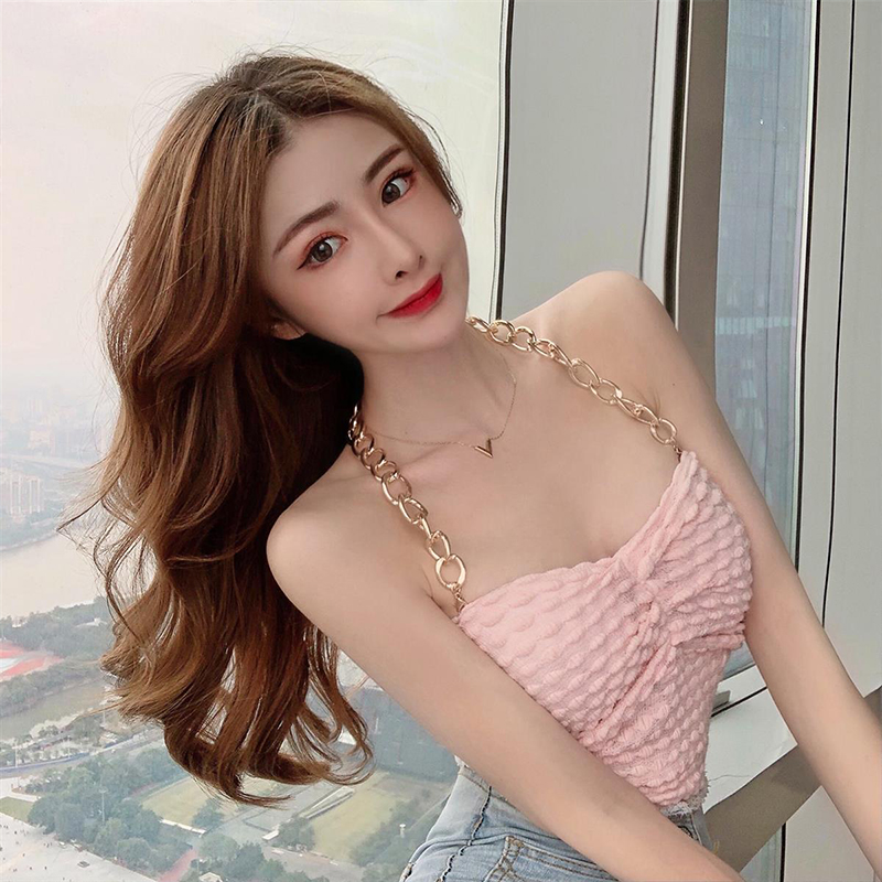 Áo Lửng Hai Dây Hở Lưng Cổ Chữ V Gợi Cảm Cho Nữ