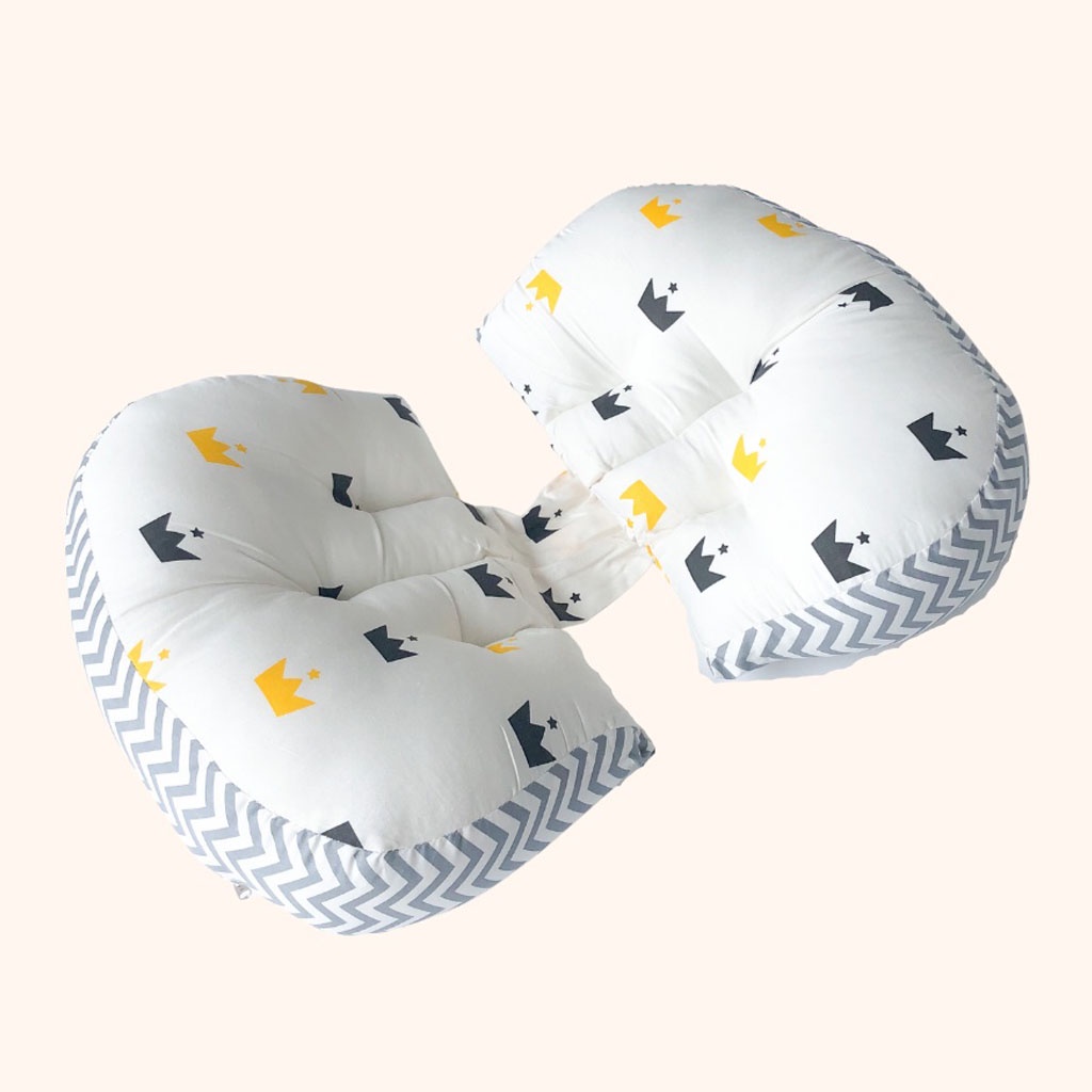 GỐI BẦU CÁNH TIÊN GIÚP GIẢM ĐAU MỎI LƯNG ĐỠ BỤNG CHO MẸ BẦU CÓ 1 GIẤC NGỦ NGON 100% COTTON - GỐI ÔM BÀ BẦU